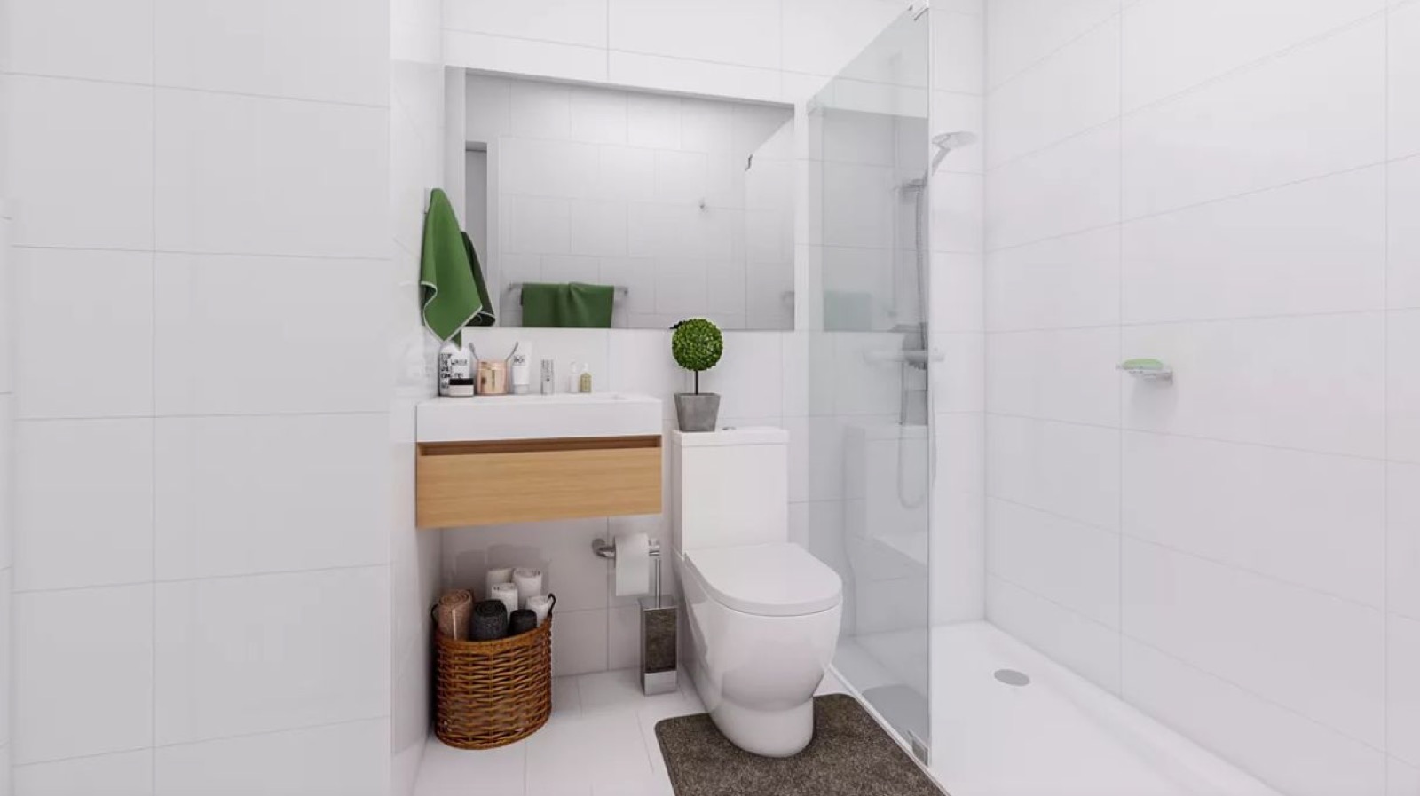 Baño del Edificio Nexus Vespucio